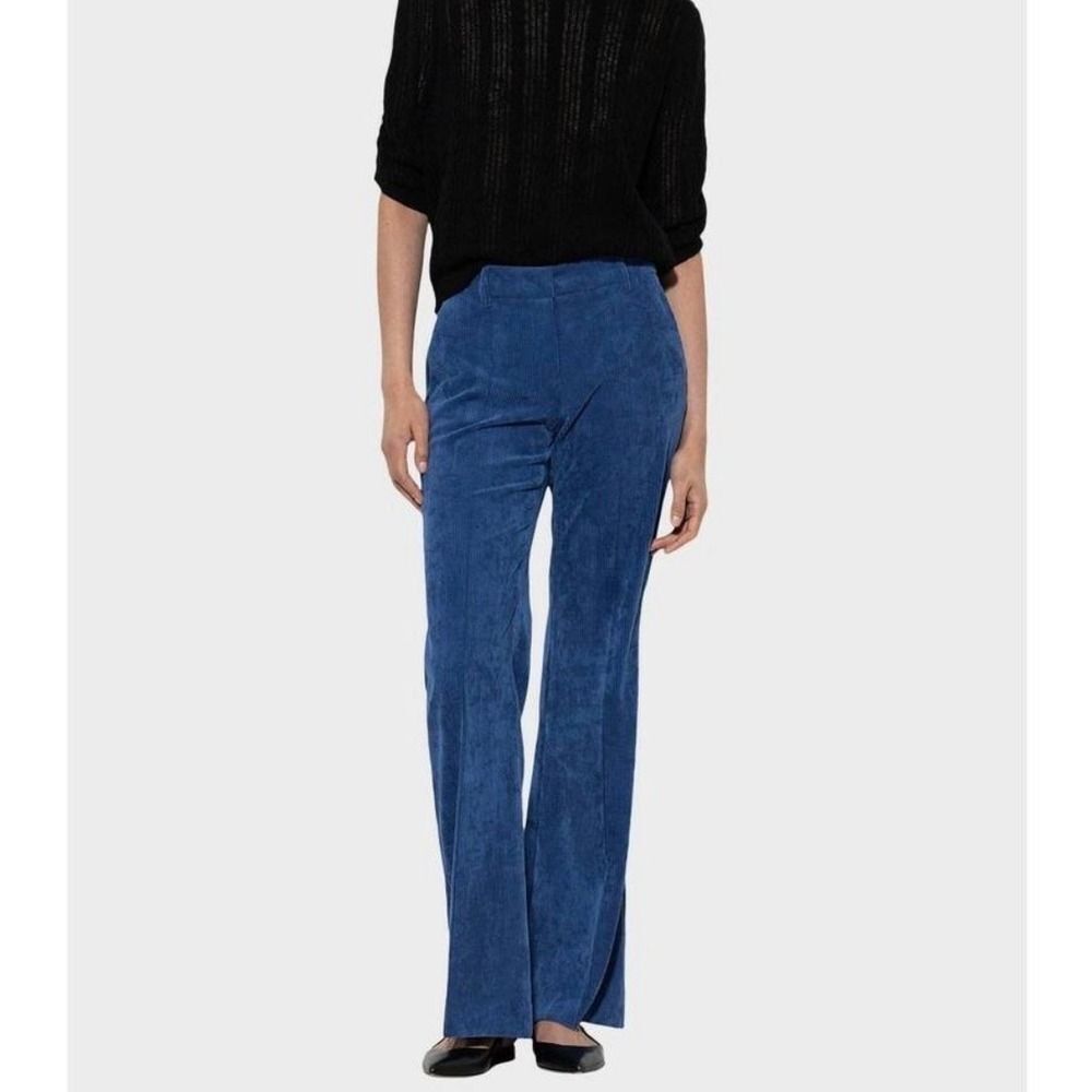 Luisa Cerano Blue Corduroy Wide Leg Pants Women's Size 6